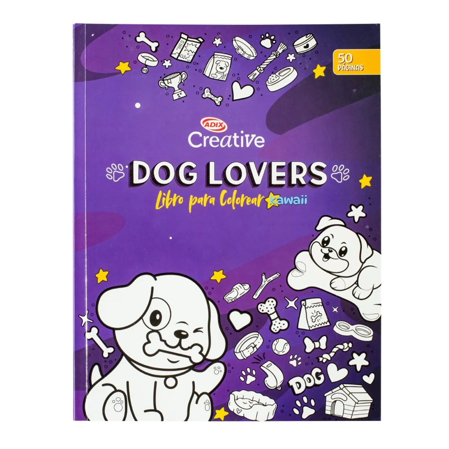 Libro para Colorear Dog Lover Kawai Adix