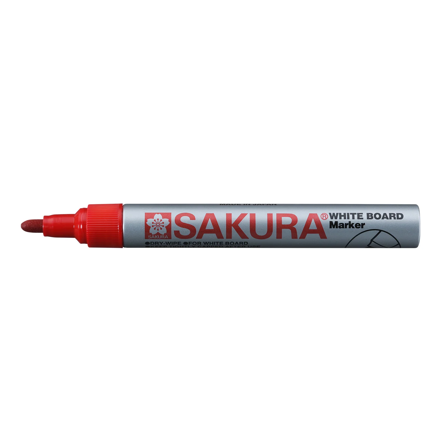 [XLWBK#19] Marcador de Pizarra Punta Redonda Recargable Sakura 2.0mm (Rojo)