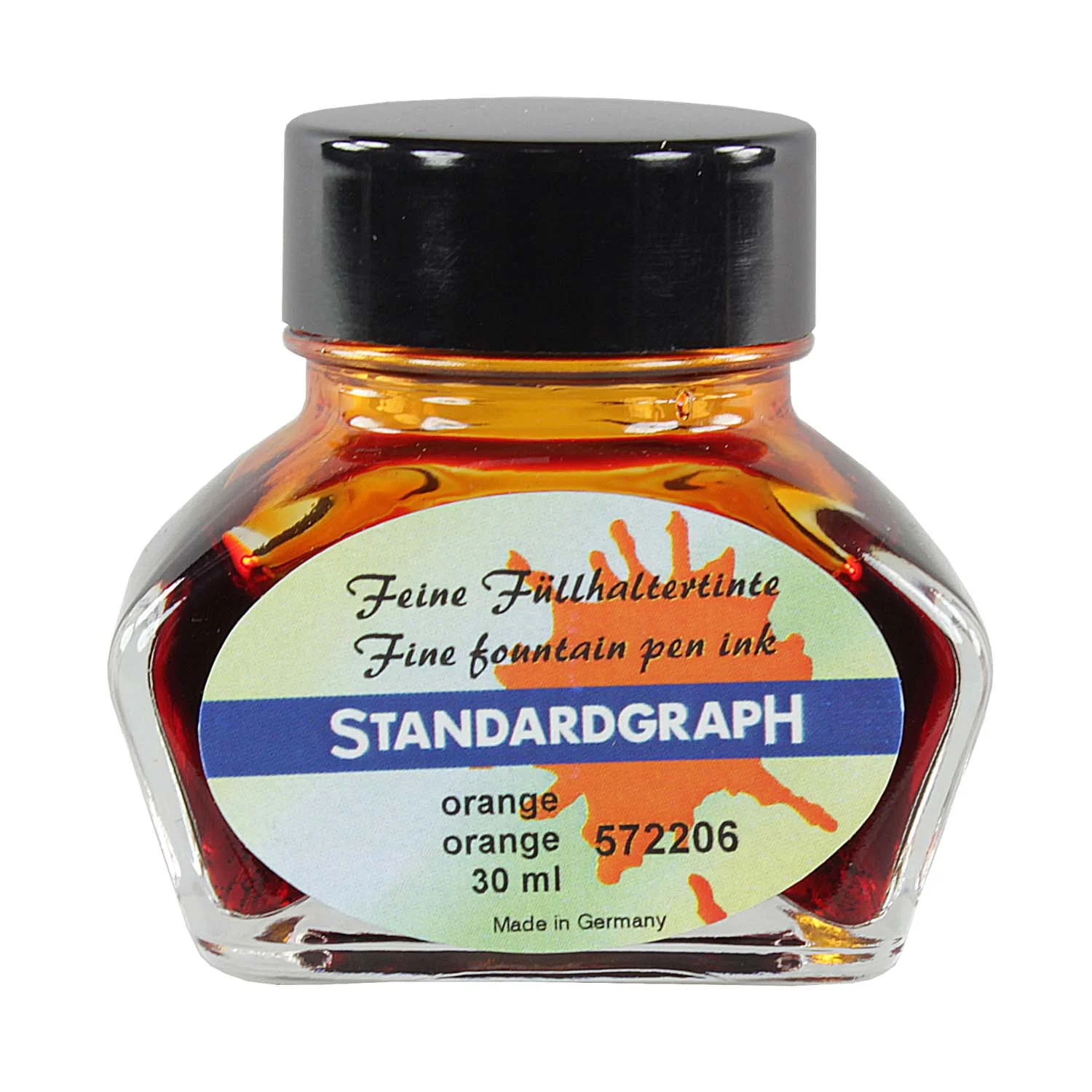 [572206] Tinta para plumilla o pluma fuente o pincele Standardgraph 30ml (Naranja #5)