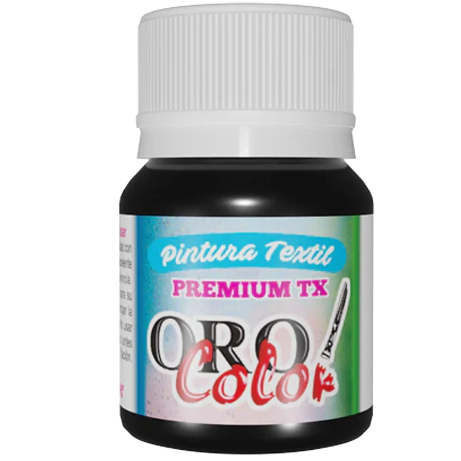 [TX-370] Pintura Textil Orocolor 30ml (Negro)