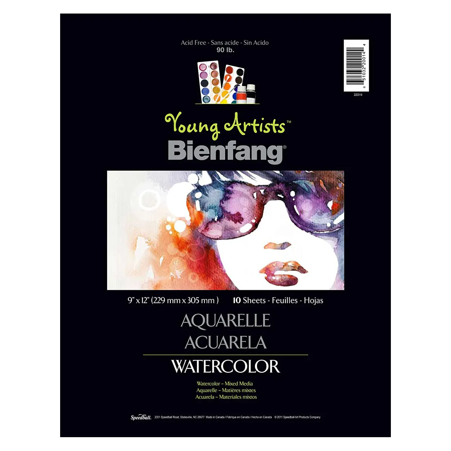 Block Bienfang Para Acuarela Young Artist 22x30cm 146gr. 10hj