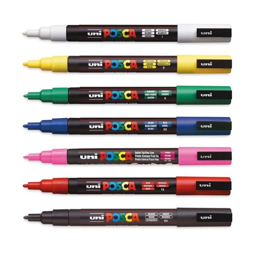 Marcador Pintura Acrílica 3M Uni Posca (0.9 mm-1.3mm)