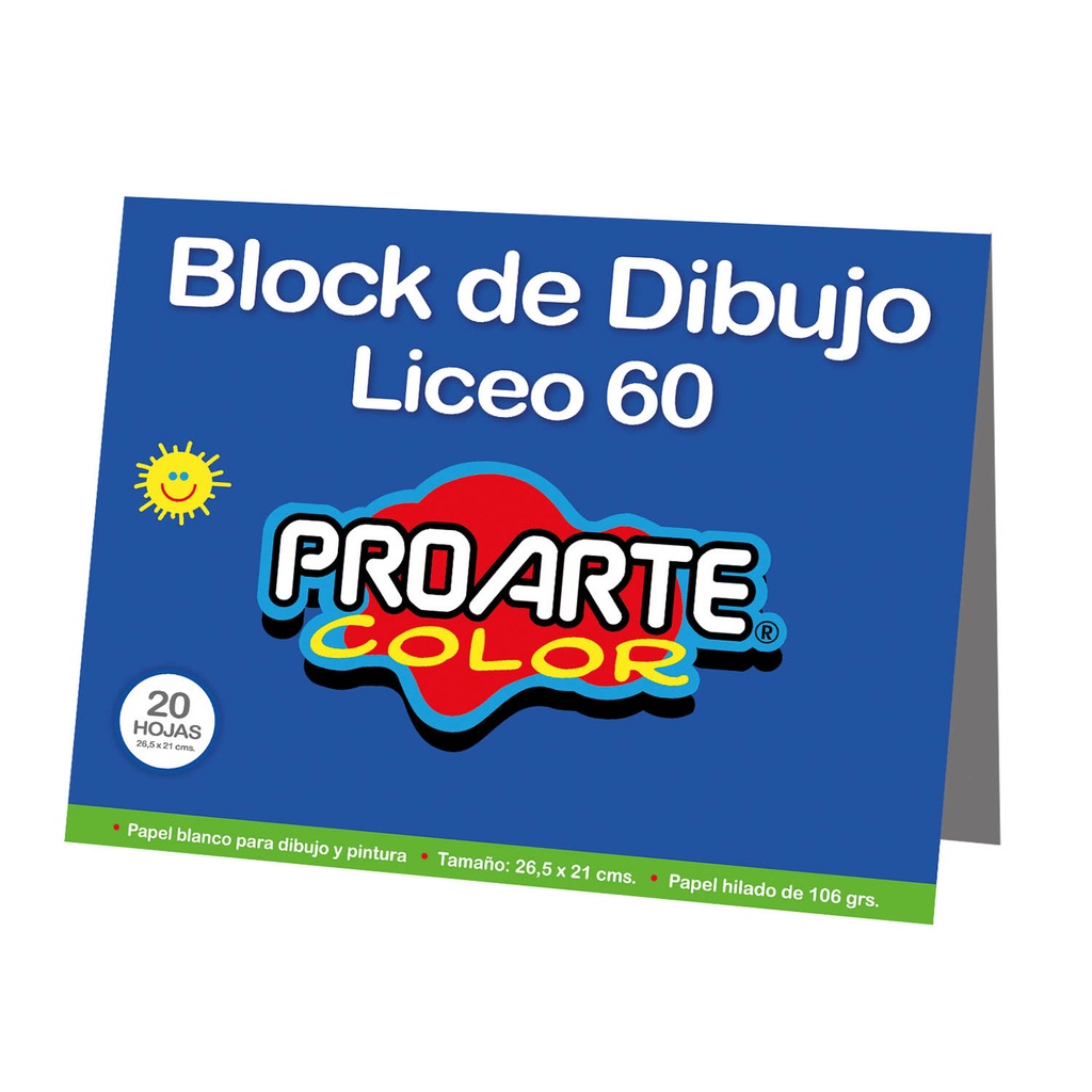 Block Liceo Proarte 26.5x21cm 106gr. 20hj