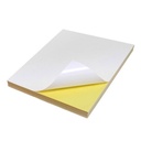 Papel Bond adhesivo 180gr Glossy imprimible Oficio (10 hojas)