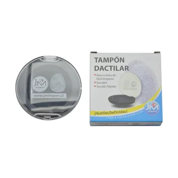 [TAMPBEI004] Huellero de Tinta Negra 65mm Circular