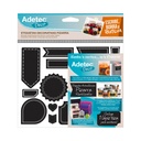 Etiqueta Decorativa Adetec Diseño Pizarra Tiza 16 ud