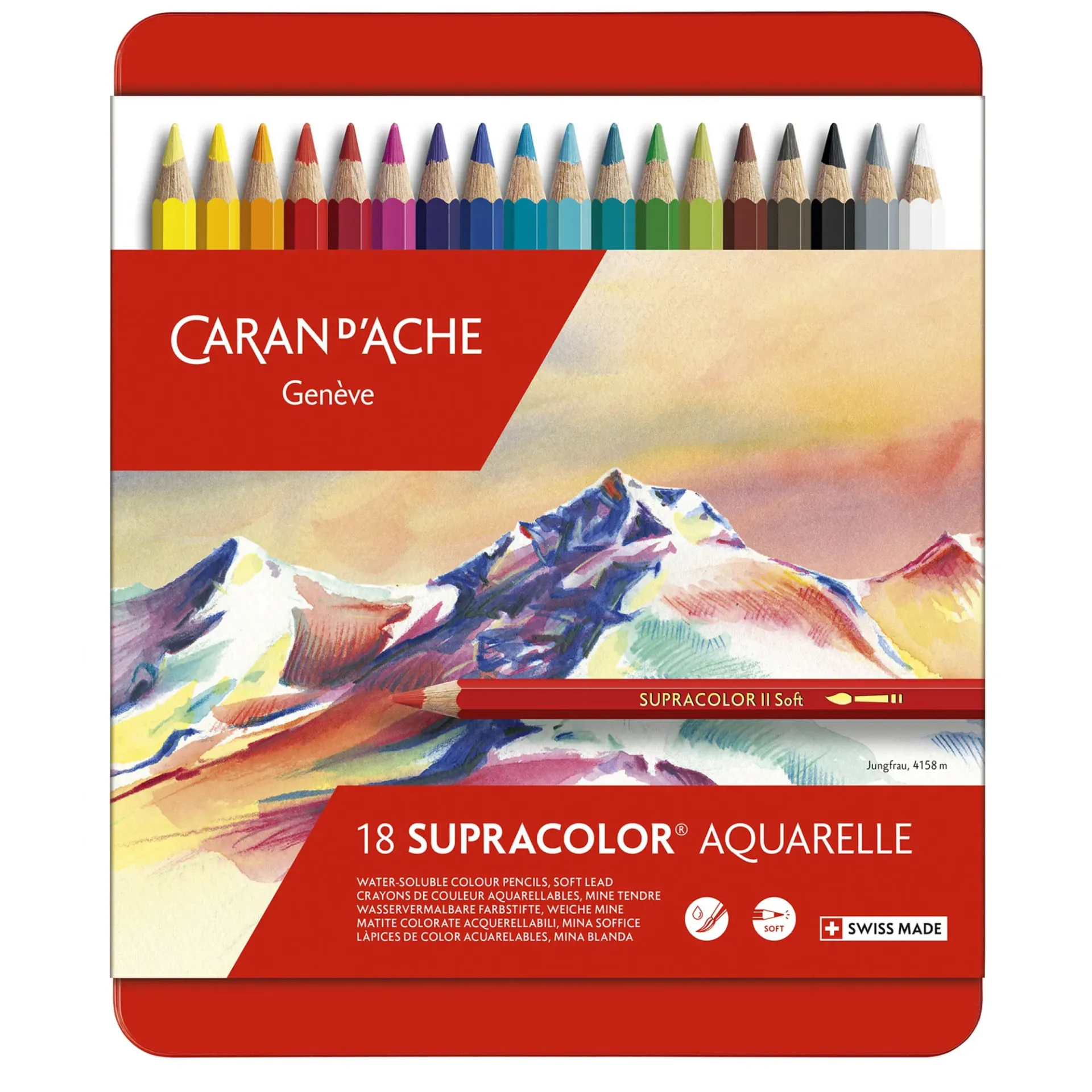 [CA3888318] Lápices Acuarelables Caran d'Ache Supracolor (18 colores)