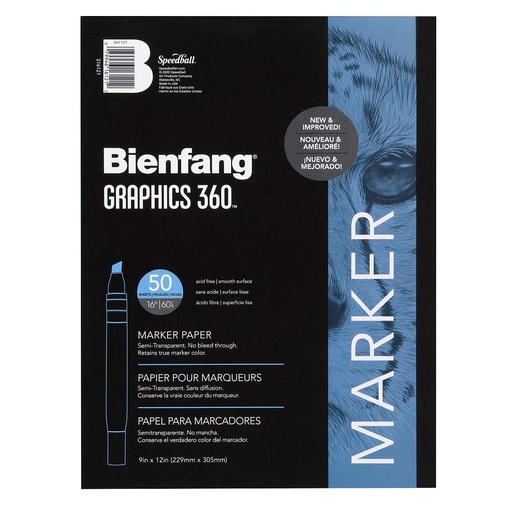 Block Bienfang Para Marcador Graphics 360 22x30cm 50hj 51gr