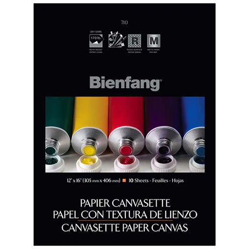 Block Bienfang 710 Canvas tipo Lienzo 30.4x40.7cm 10hj 281gr