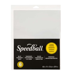 [4500] Hojas para serigrafía transparente 6und Speedball