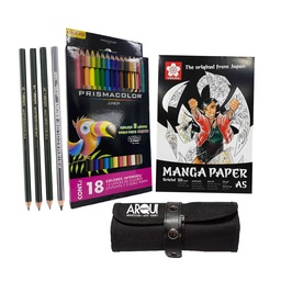 [PROMO34] Lápices Prismacolor con estuche + Block Manga Paper A5