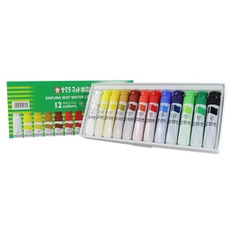 [MW12PE] Acuarela Semi-Transparente Sakura 12 Colores 12ml