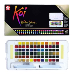 [XNCW-72N] Sakura Koi Acuarela + Waterbrush 72 Colores