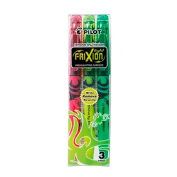 [SW-FL-S3] Destacador Pilot Frixion Light Borrable 3 Colores Neón