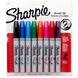 [1810703] Set Marcadores Sharpie Punta Pincel (8 Colores)