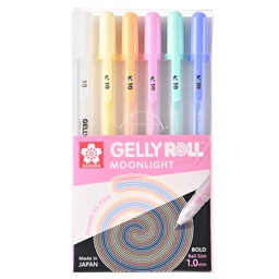 [XPGB10-MLP6A] Set Lápiz Gel Gelly Roll Sakura Moonlight 6 Colores Pasteles
