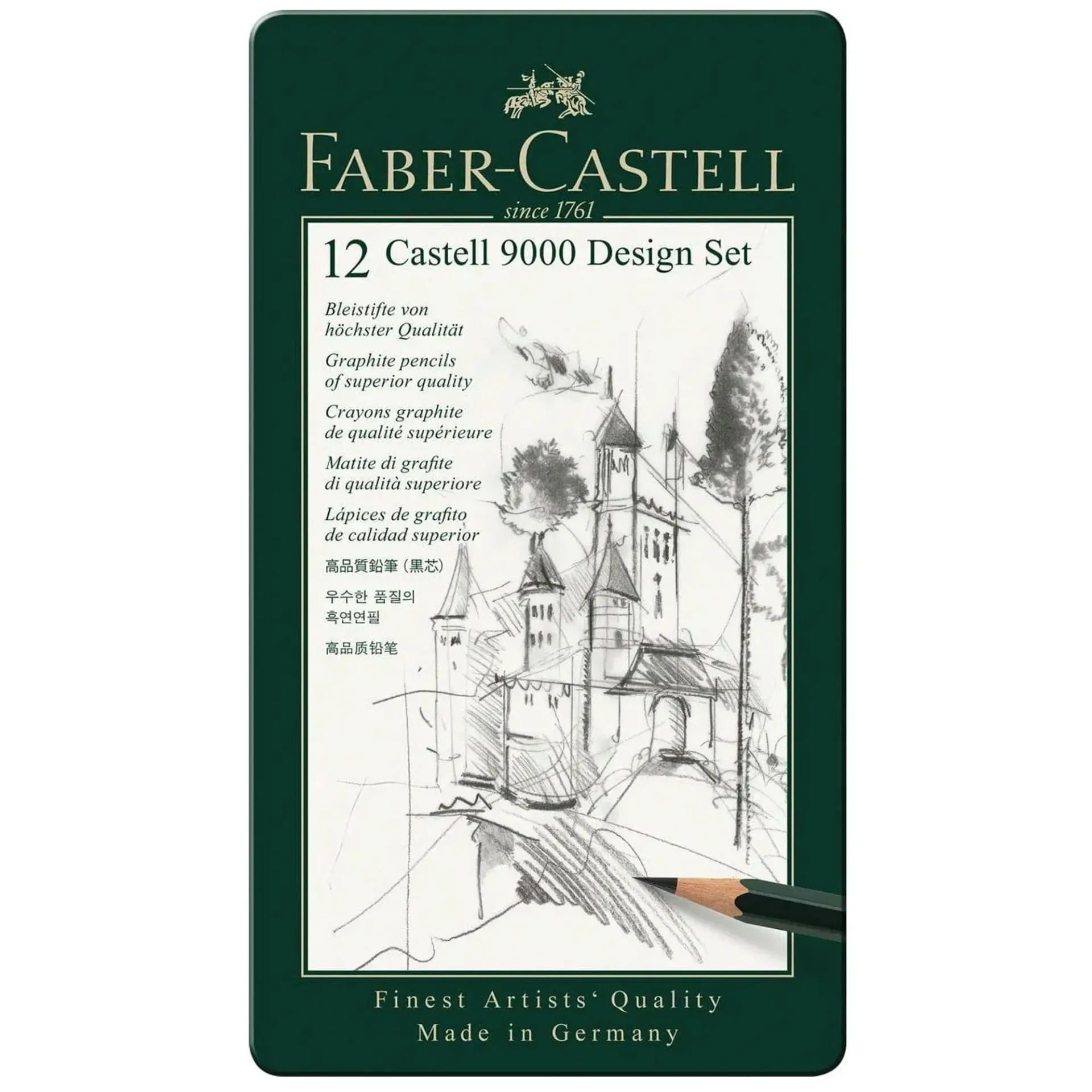 [119064] Lápices Grafito Faber-Castell 9000 (5B-5H) 12 ud
