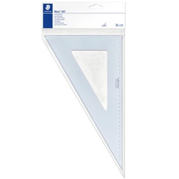 [206012] Escuadra Plástica Staedtler Azul Transparente 60º 36cm