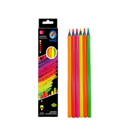 [1103] Set de lápices de colores Fluorescentes (6ud)