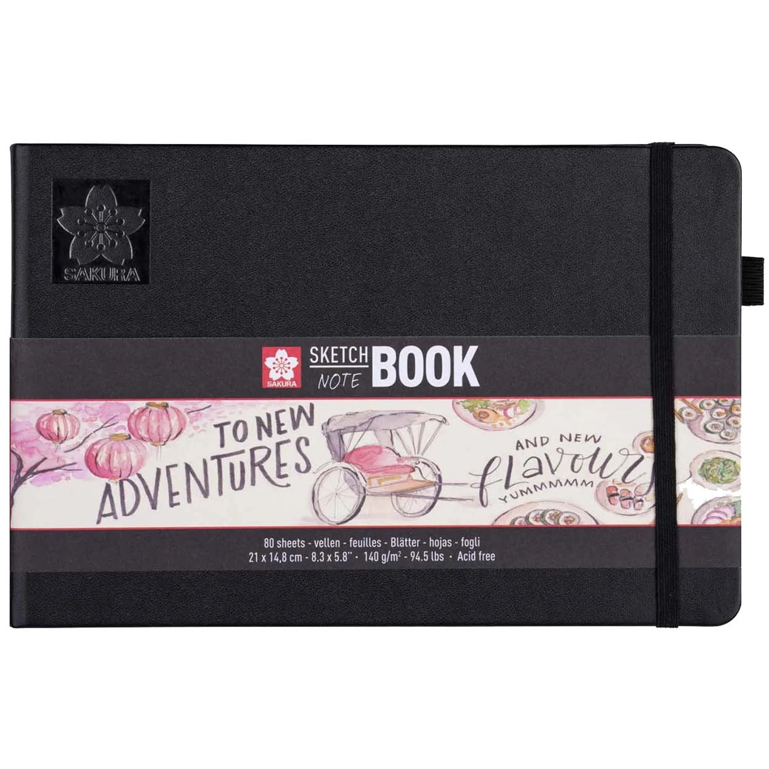 [94140004] Sketchbook Sakura Hoja Blanco Crema A5(14.8x21cm) 140gr 80hj