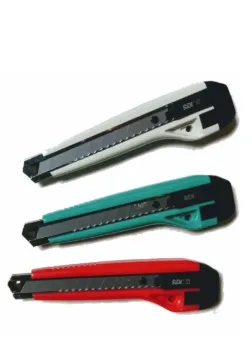 [0425] Cuchillo Cartonero SDI 18mm Rueda de Seguridad + 2Repuestos
