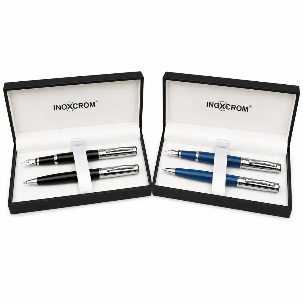 Juego Bolígrafo + Pluma Inoxcrom Vista