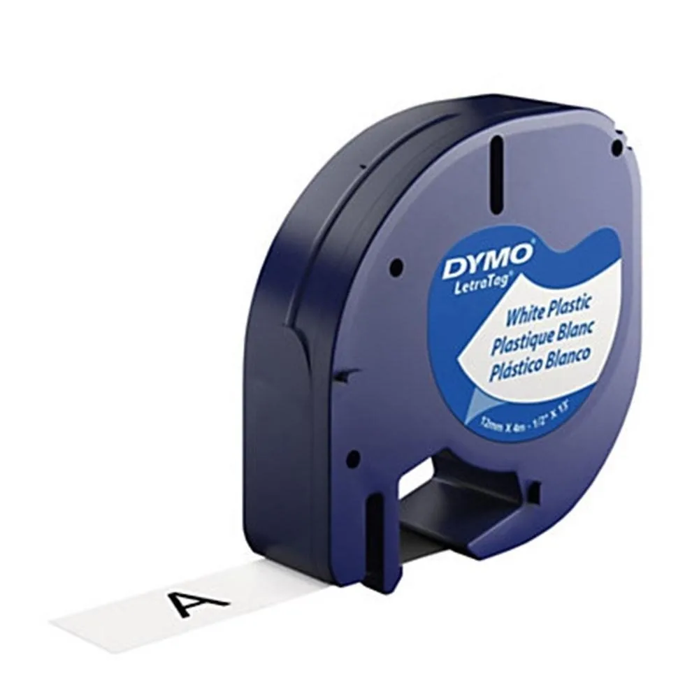 Etiqueta Plástica para Rotuladora Letra Tag 12mmX4m