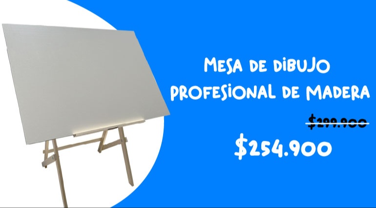 Mesa de dibujo Profesional de madera 