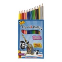 Set de 12 lápices de colores + 3 Grafitos HB