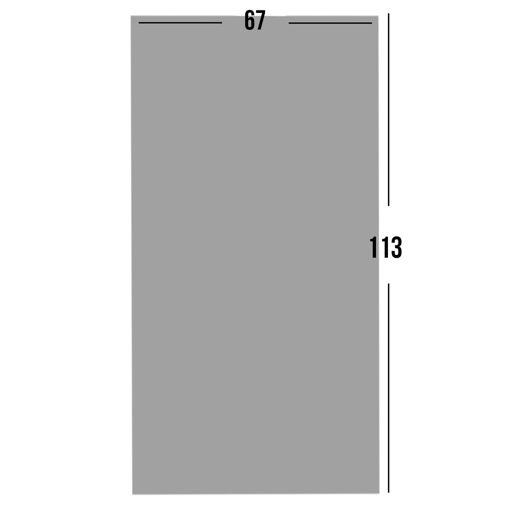 Mica Lisa 200micr color Humo (113x67 cm)