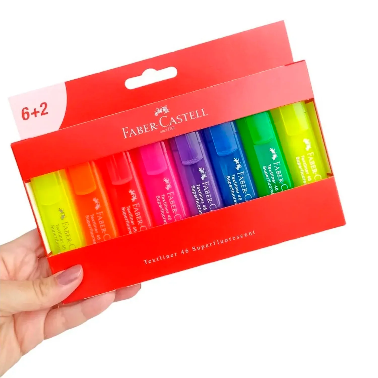 Destacador Faber-Castell TL 46 SuperFluor (8 Colores)