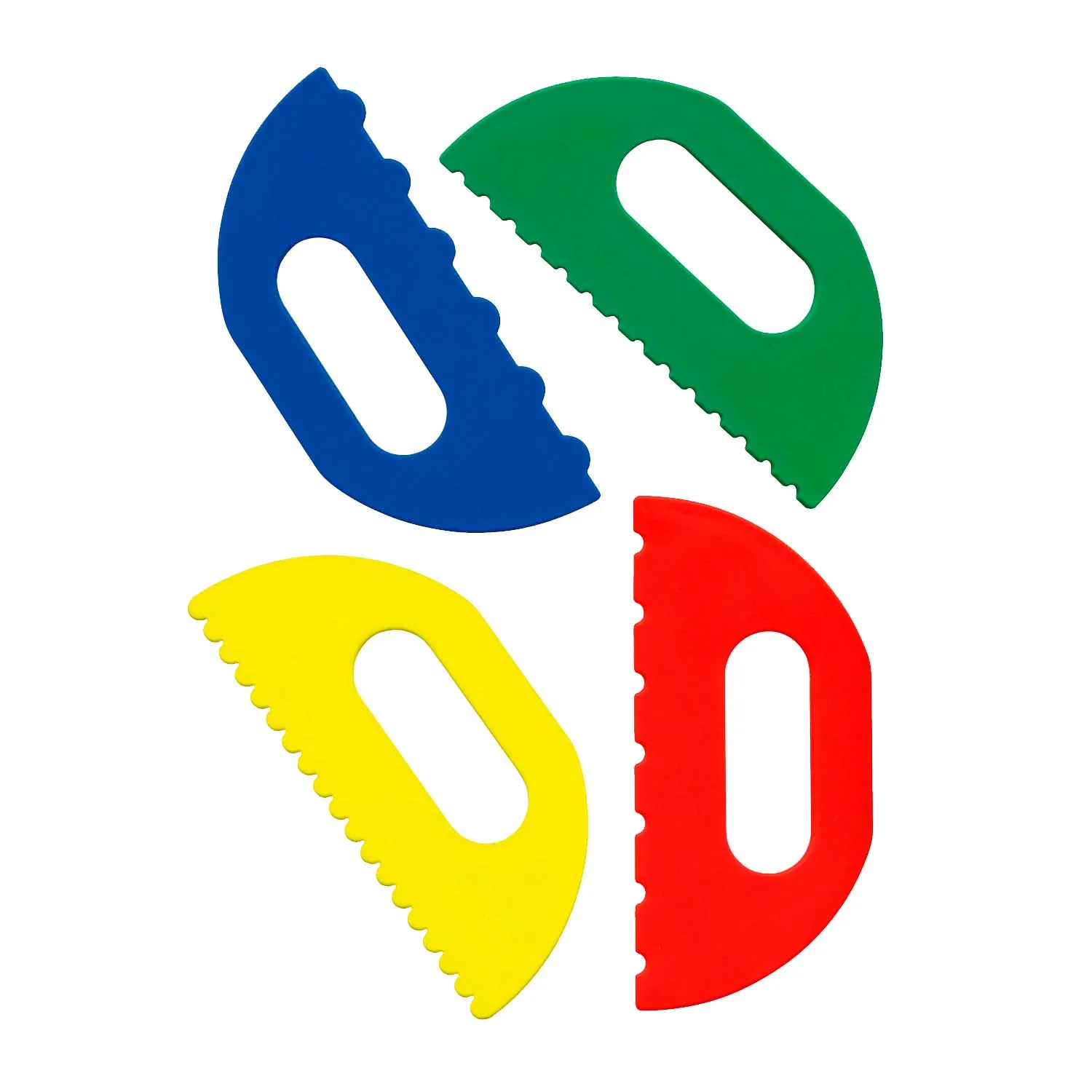 Espátula Plástica 4 Piezas para Textura