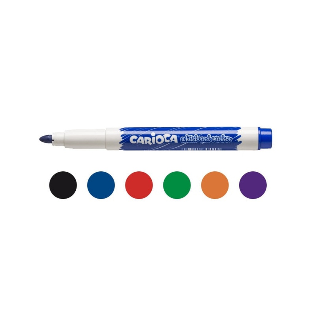 Marcadores Carioca Para Pizarra Borrable (6 colores)