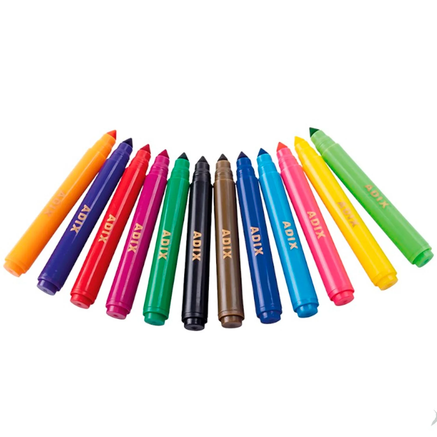 Marcador Grueso Adix 12 Colores