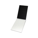 Croquera Tapa Negra Papel Bond 16x10cm (1/4 Oficio) 100hj