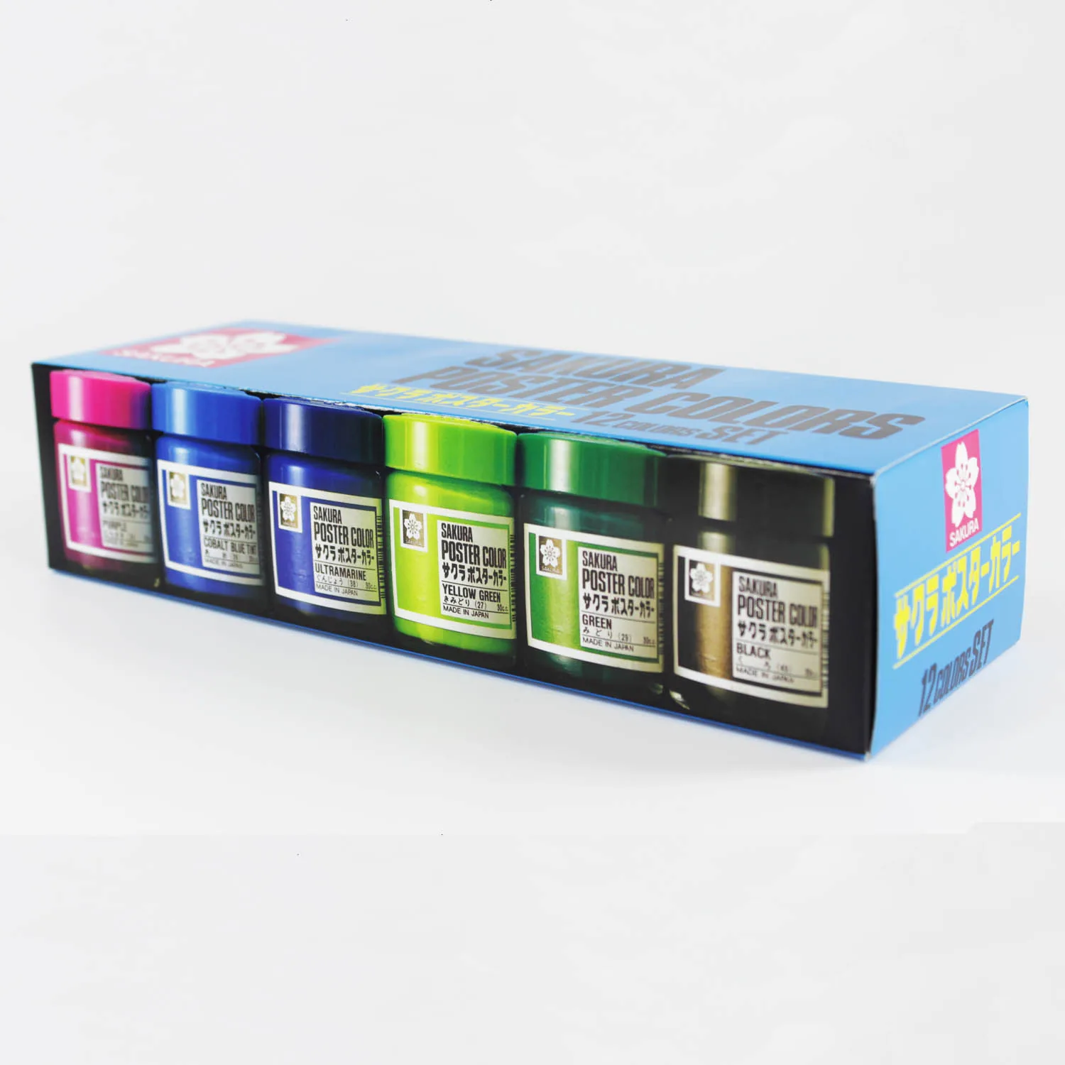 Témpera Profesional Poster Color Sakura12 Colores