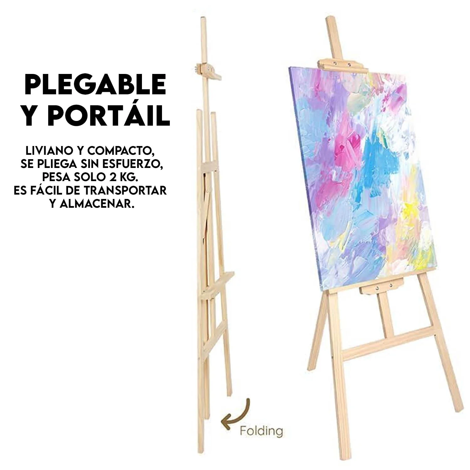 Atril De Madera Renart Tipo A 120cm Alto