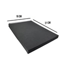 Croquera Papel Bond Negra 21x16cm (1/2 Oficio) 100hj