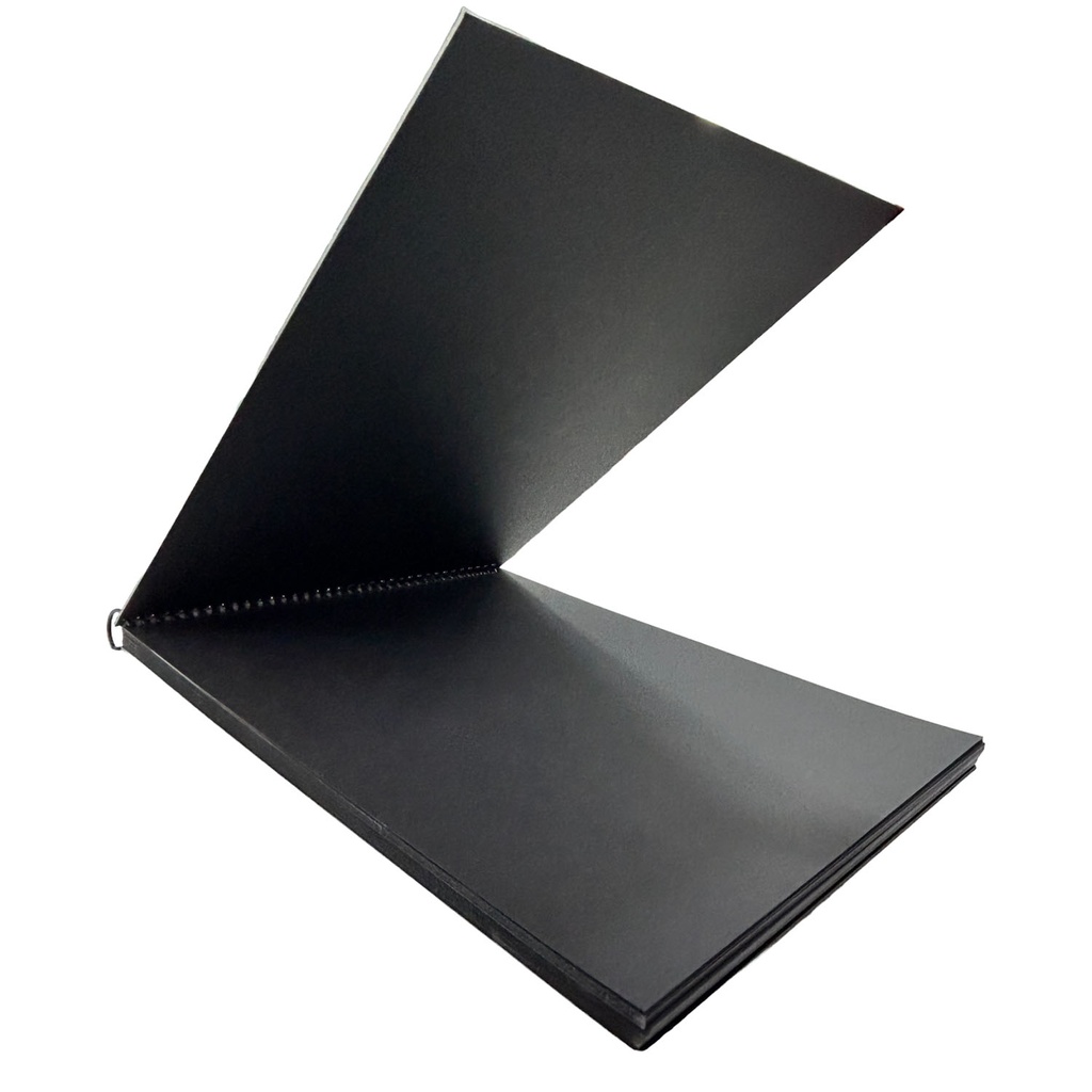 Croquera Papel Bond Negra 27.9x21.6cm (Carta) 100hj