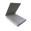 Croquera Papel Bond Tapa Gris 10x8cm (1/8 Oficio) 100hj