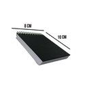 Croquera Papel Bond Tapa Negra 10x8cm (1/8 Oficio) 100hj