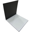 Croquera Papel Bond Tapa Negra 25x25 cm 100hj