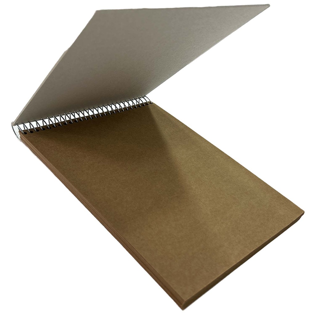 Croquera Papel Kraft Tapa Gris 27.9x21.6cm (Carta) 100hj