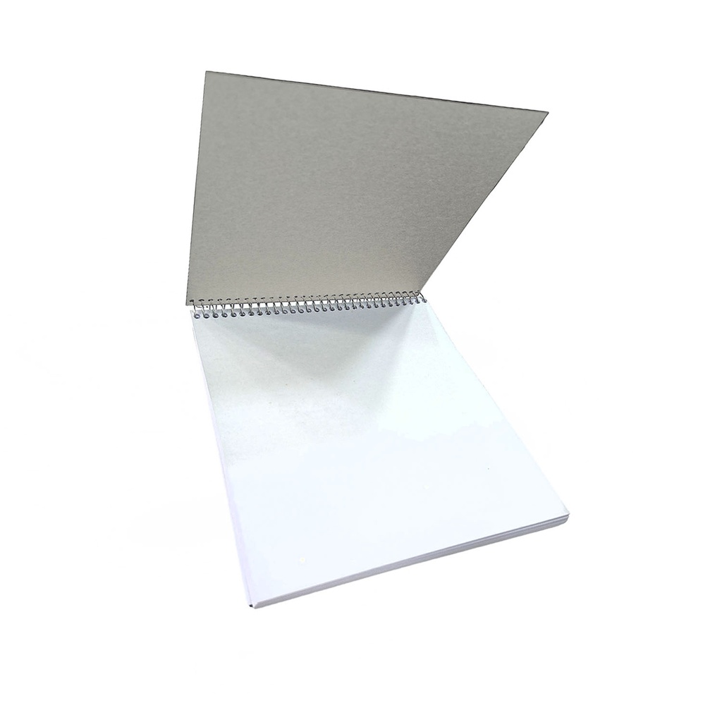 Croquera papel Hilado 9 140gr Tapa Gris 18x18cm 50hj