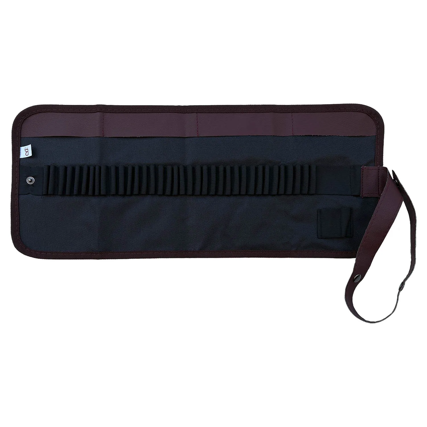 Estuche Enrollable Renart Con 36 Espacio Negro borde Café