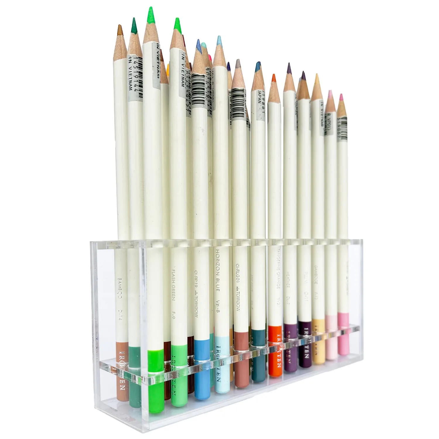 Exhibidor Acrilico Renart 17x8x4 cm 36 Espacios Vertical 0.8 cm ø