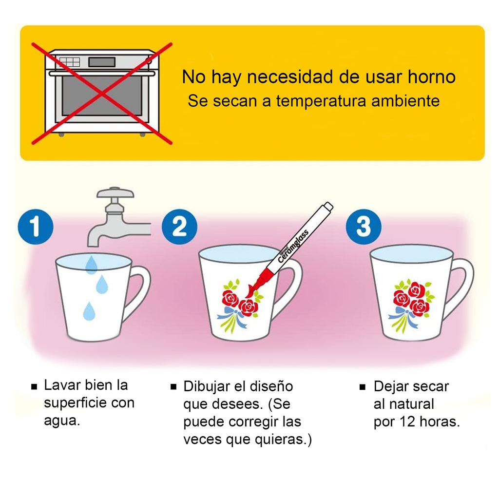 Marcador para cerámica y vidrio Ceramglass