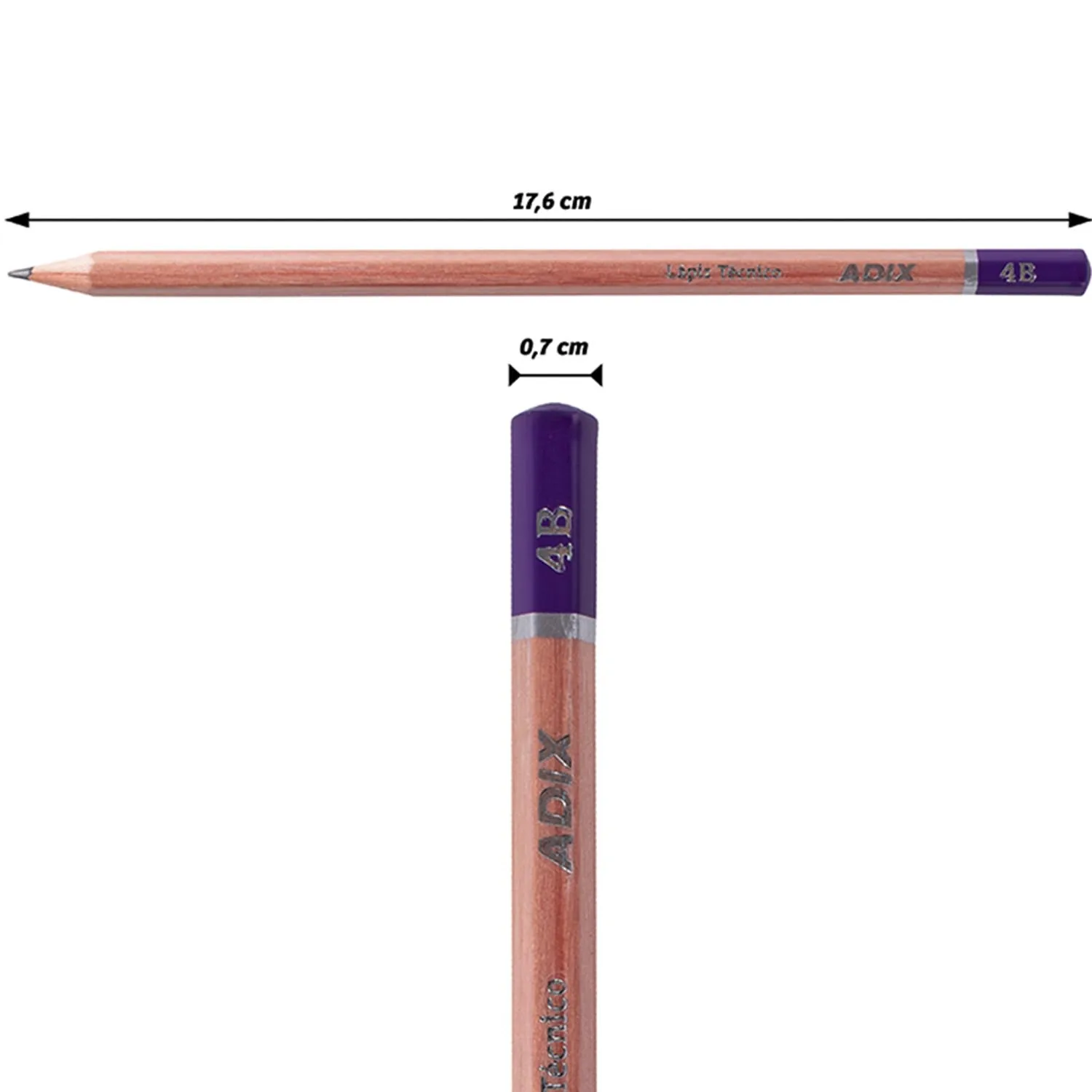 Lápices Técnicos Adix 12 uds 2H al 8B
