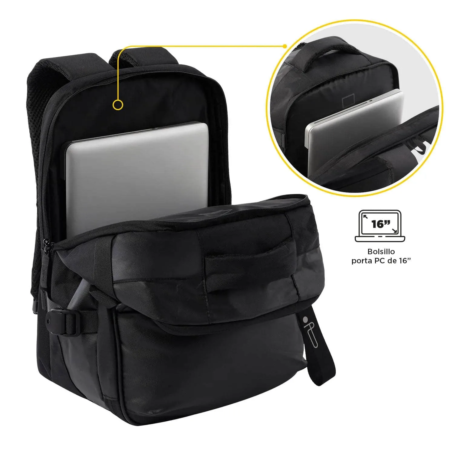 Mochila de Viaje Totto Mediana Trip Negra