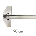 Regla T de Aluminio 90cm Ángulo Variable
